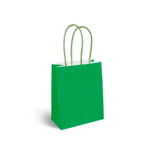 Picture of PARTY BAGS GREEN 12X15CM - 12 PACK